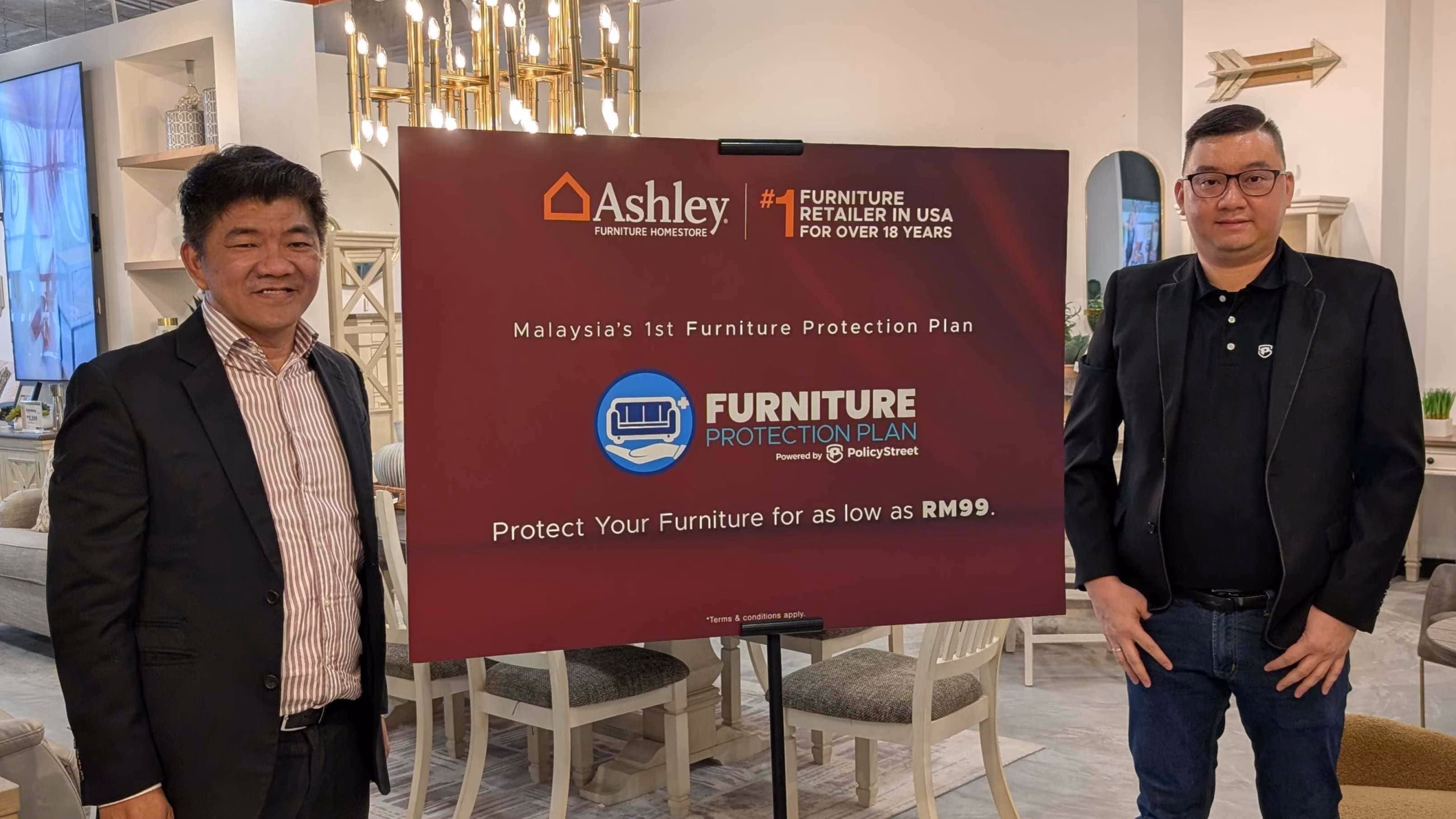 PolicyStreet and Ashley Furniture HomeStore Launch Innovative Furniture Protection Plan with Digital Claims Platform